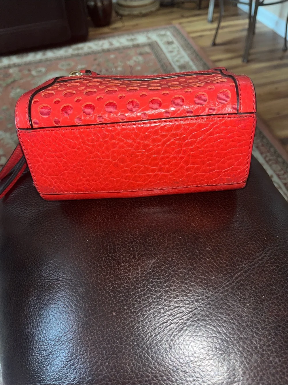 Kate Spade Perry Lane Loo Loo Perforated Leather Crossbody